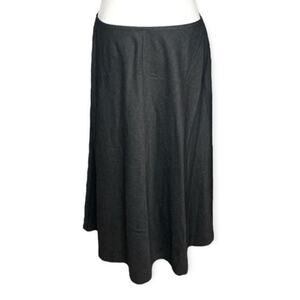 White House Black Market Aline Drama Ankle Skirt Dark Gray Size 10